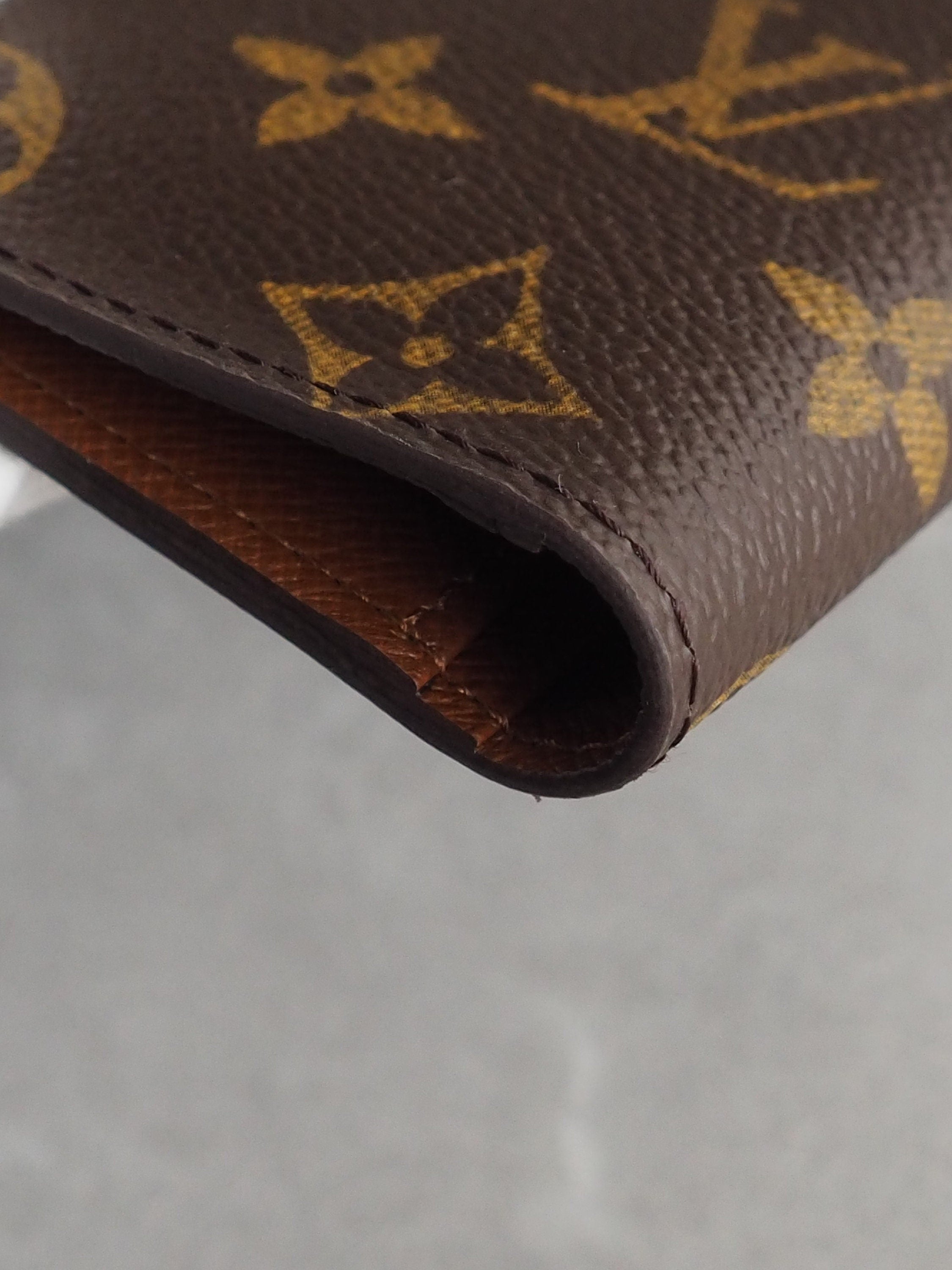 LOUIS VUITTON Monogram Long Wallet Card Case Vintage Authentic