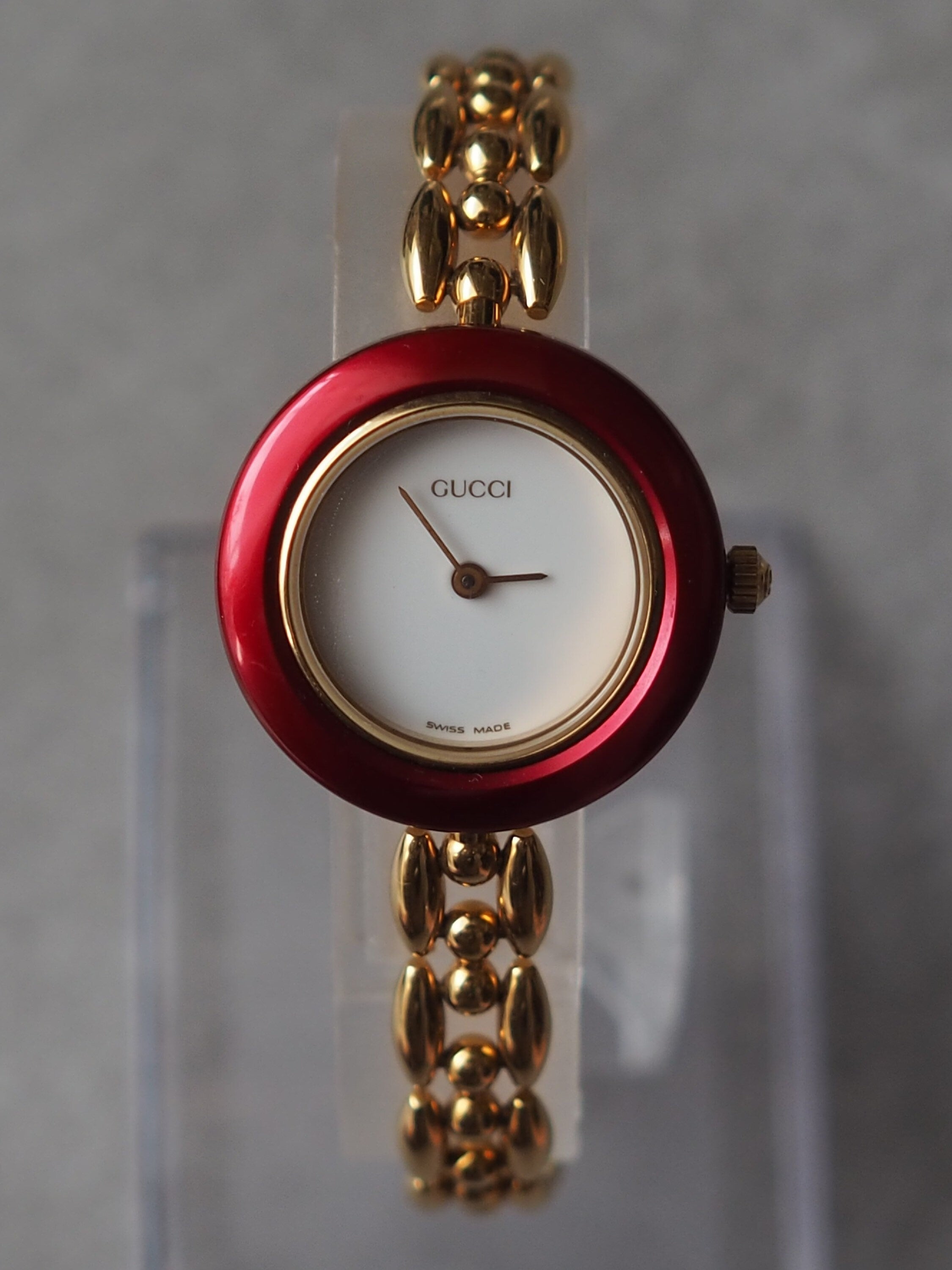 GUCCI Accessories Change Bezel 6 colors Bangle watch Wristwatch Gold