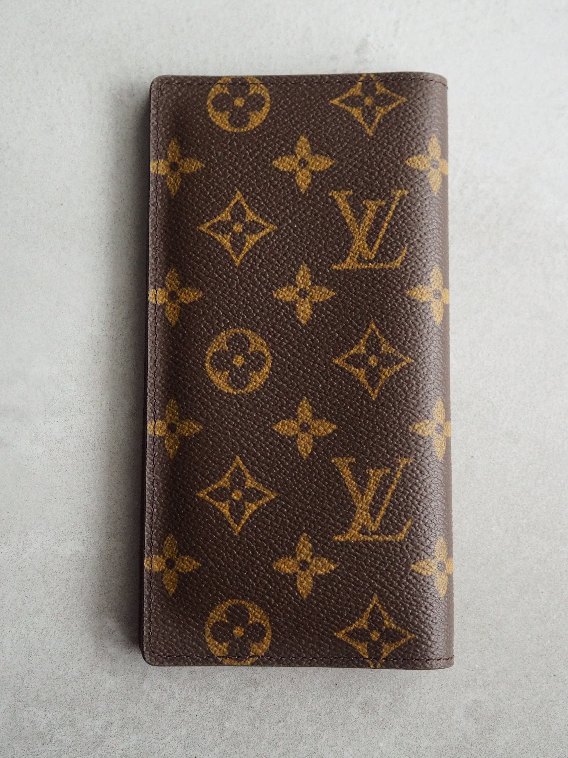 LOUIS VUITTON Monogram Long Wallet Card Case Vintage Authentic