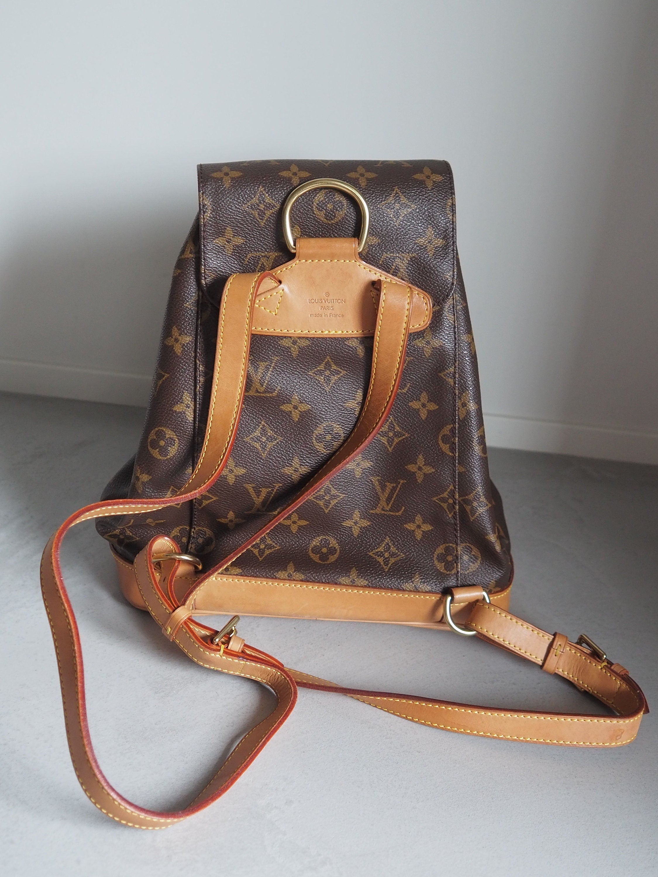 LOUIS VUITTON Montsouris MM Monogram Backpack Shoulder Bag Authentic