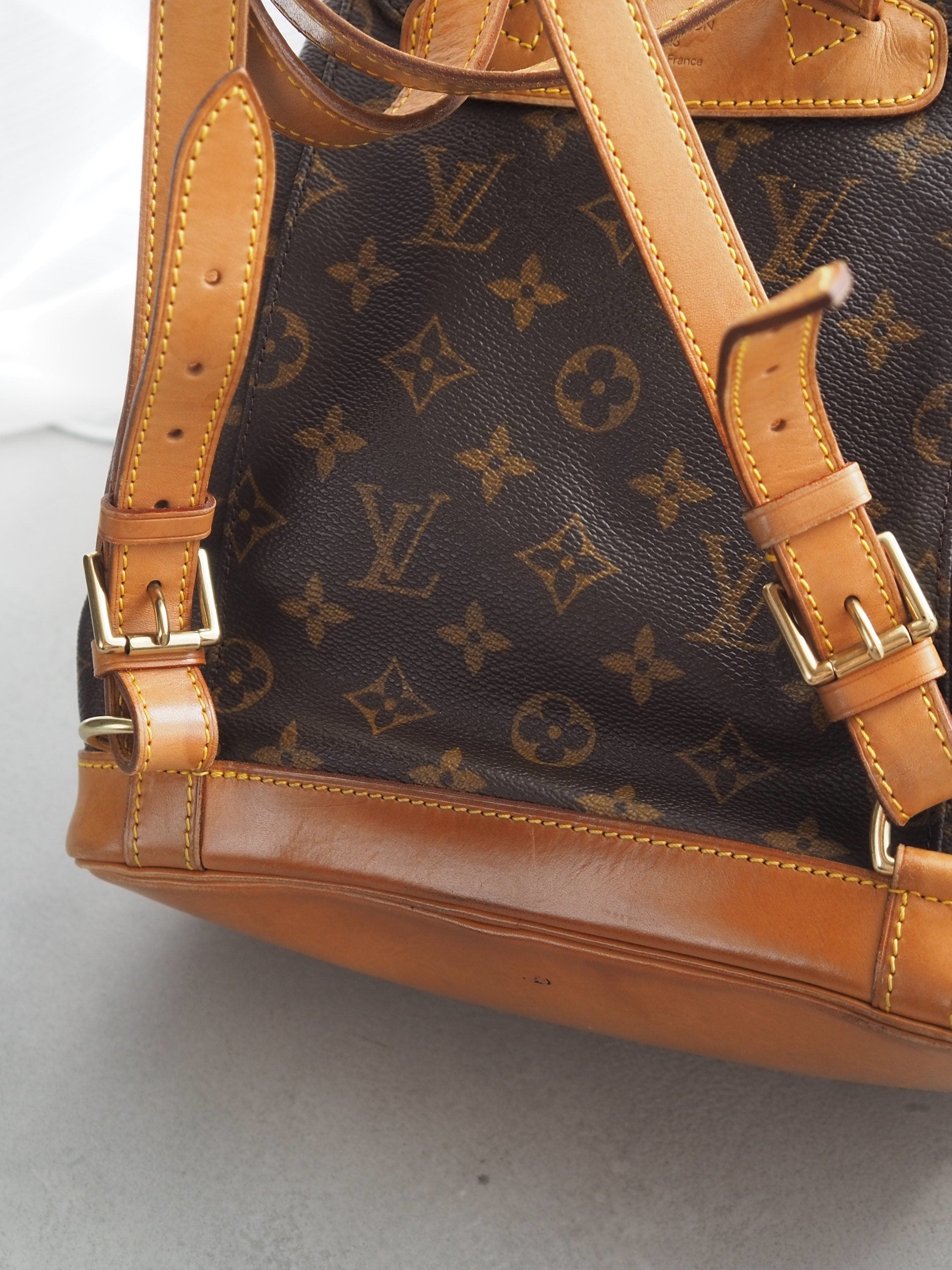 LOUIS VUITTON Montsouris MM Monogram Backpack Shoulder Bag Authentic