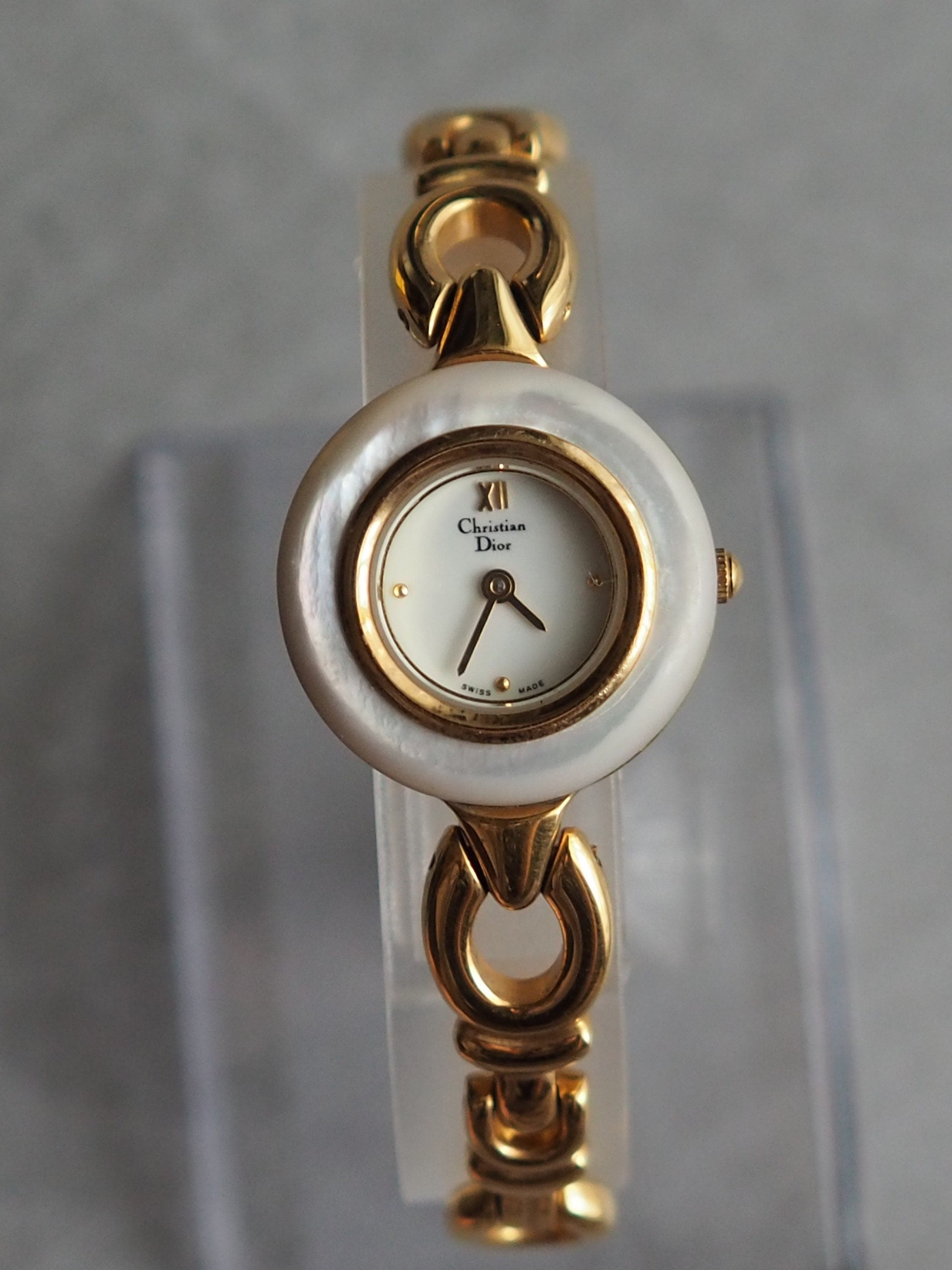 Christian Dior Change Bezel Watch Wristwatch 3 colors Bangle Gold