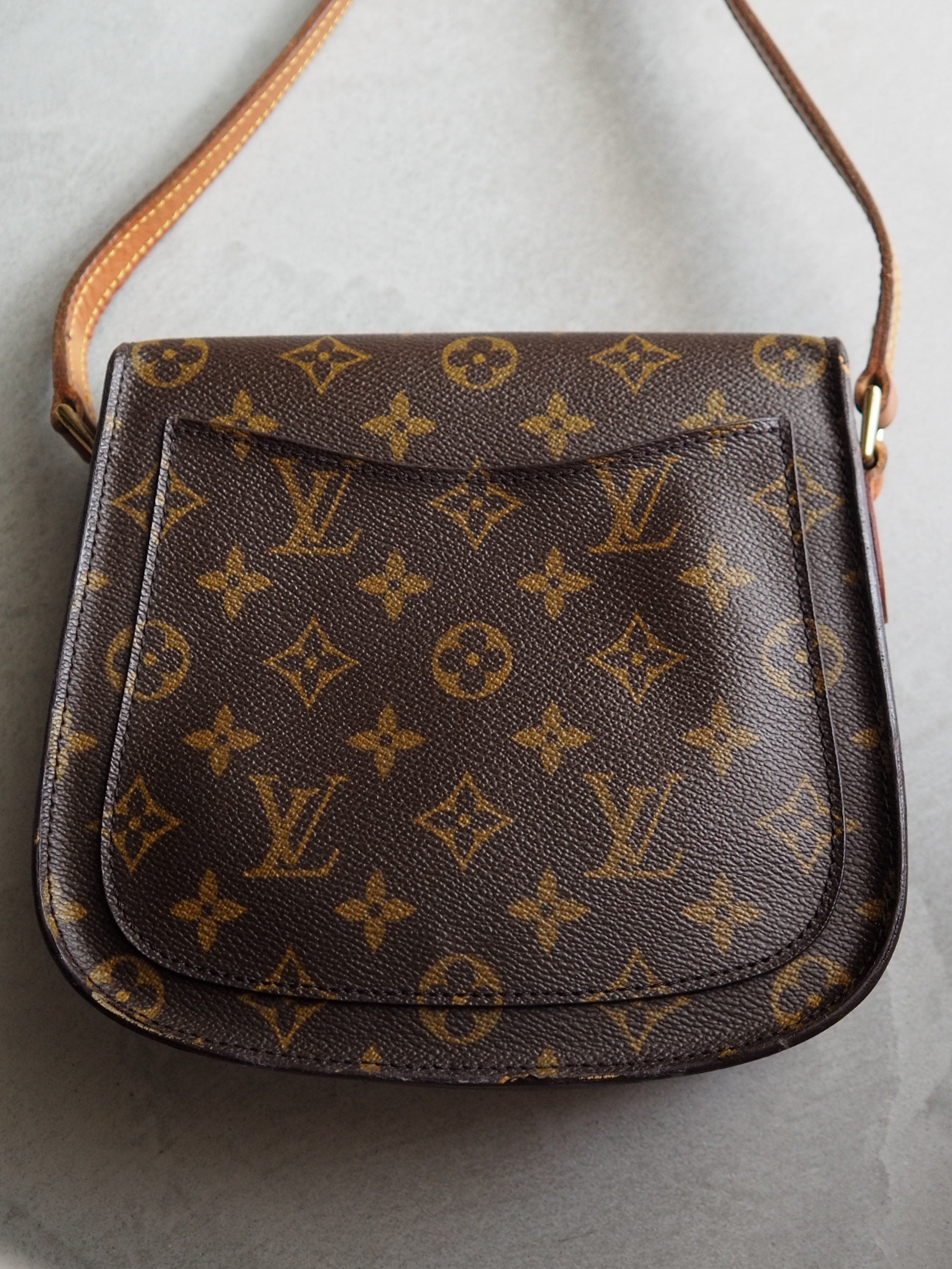 LOUIS VUITTON  Monogram Saint Cloud MM Shoulder Bag lV Vintage Cross body Authentic