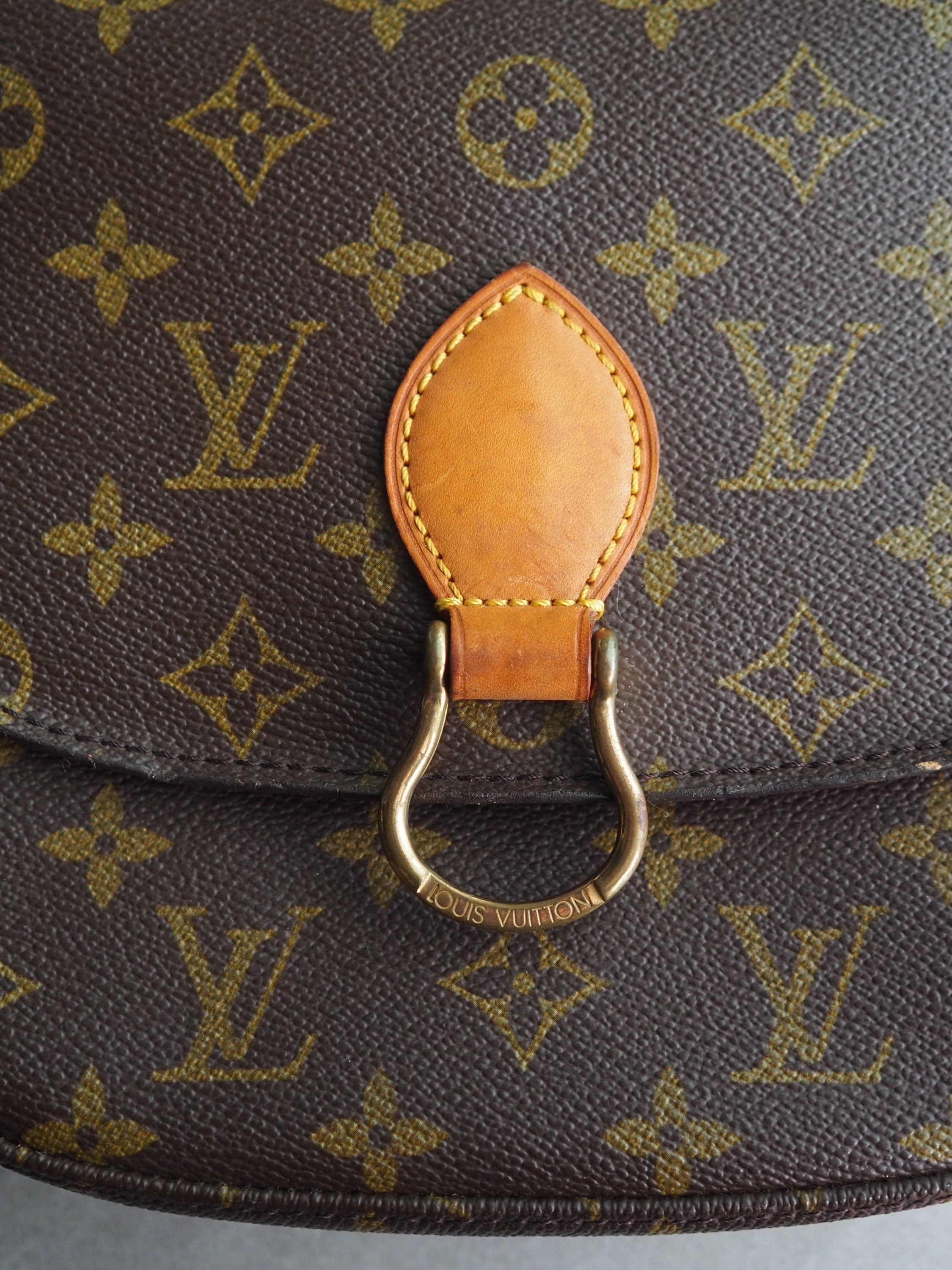 LOUIS VUITTON Monogram Saint Cloud MM Shoulder Bag lV Vintage Cross body Authentic