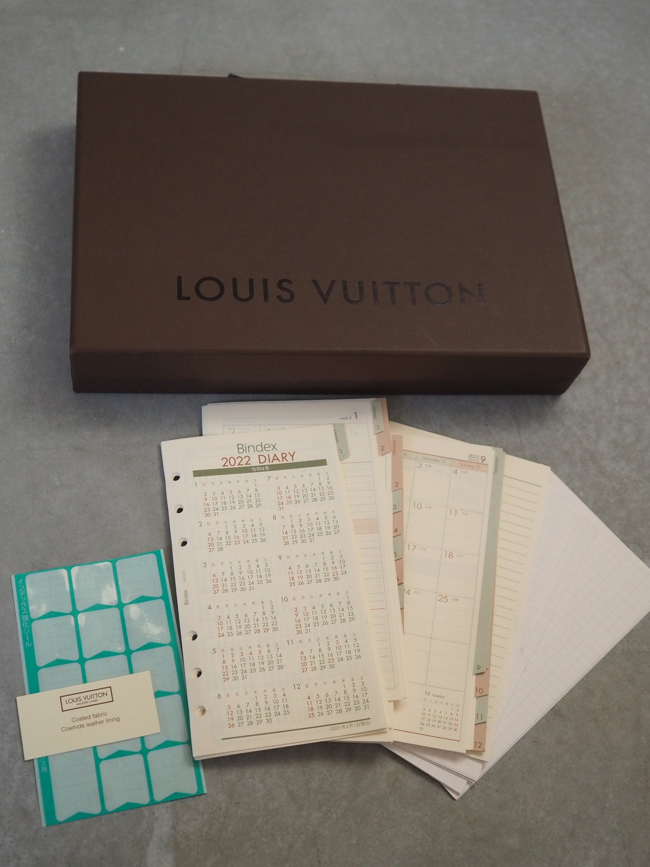 LOUIS VUITTON Agenda MM Damier Graphite Day Planner Cover Authentic Vintage Box