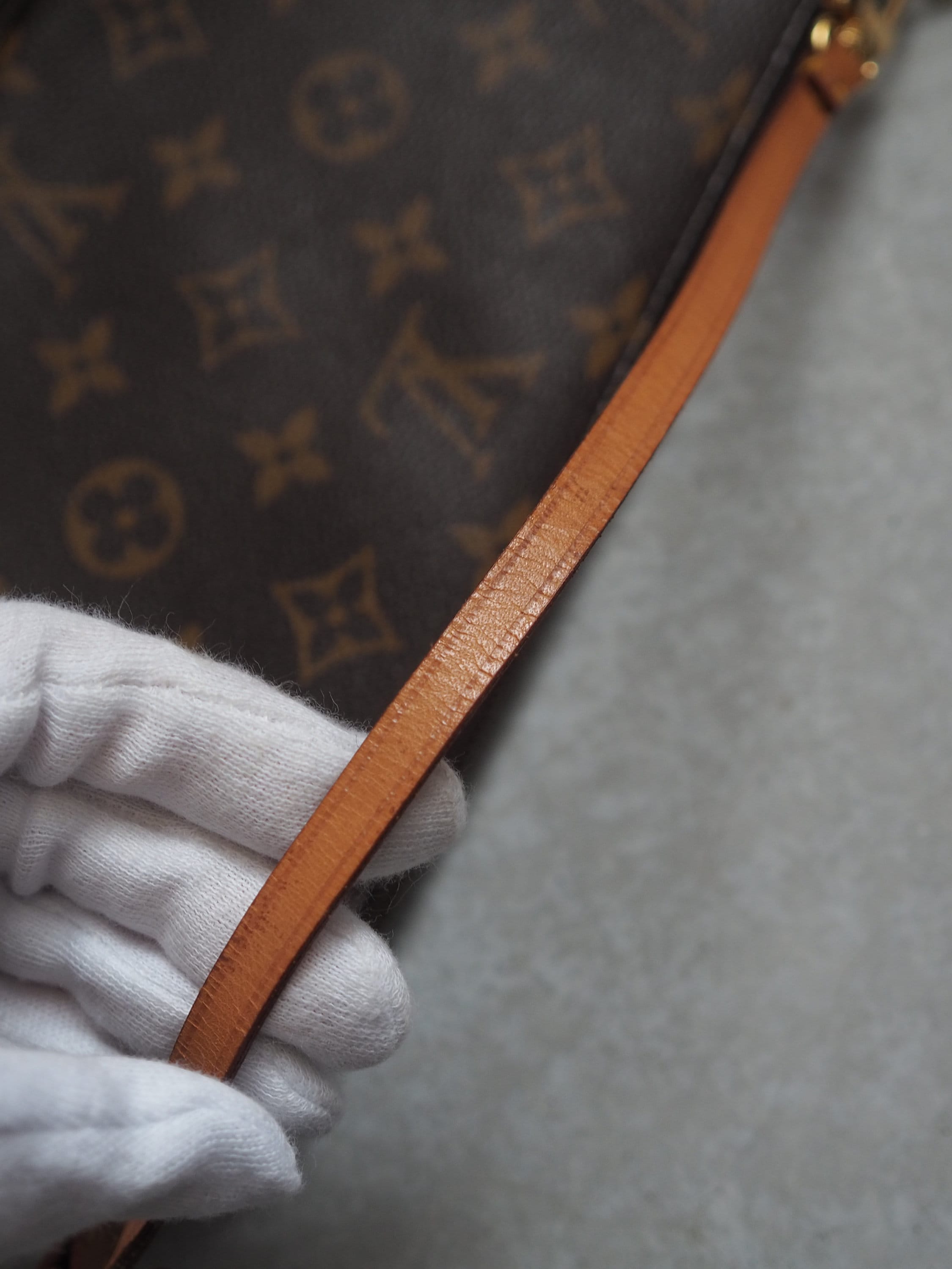 LOUIS VUITTON Monogram Pochette Accessoires Pouch Mini hand Bag Vintage Authentic