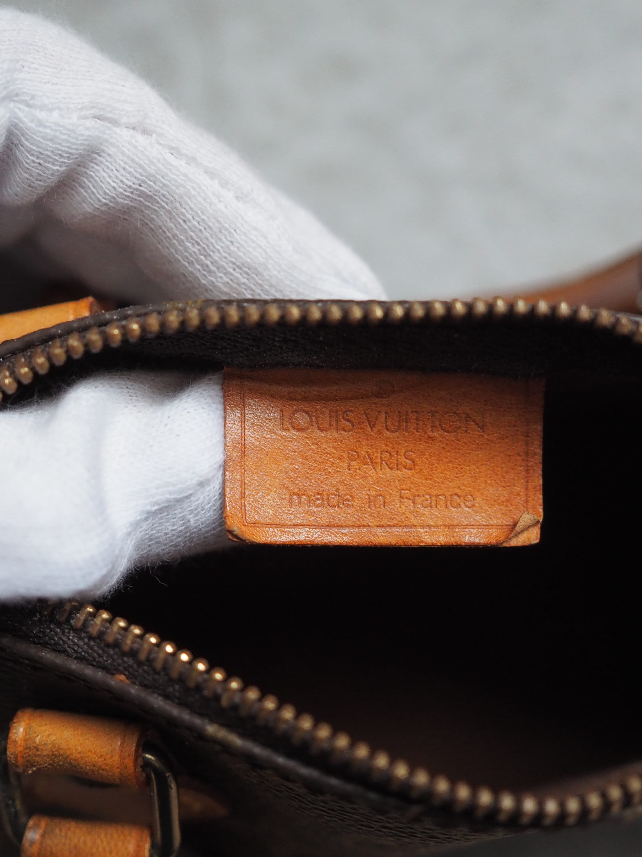 LOUIS VUITTON Monogram Mini Speedy Hand Shoulder Bag M41534 Brown Vintage Authentic