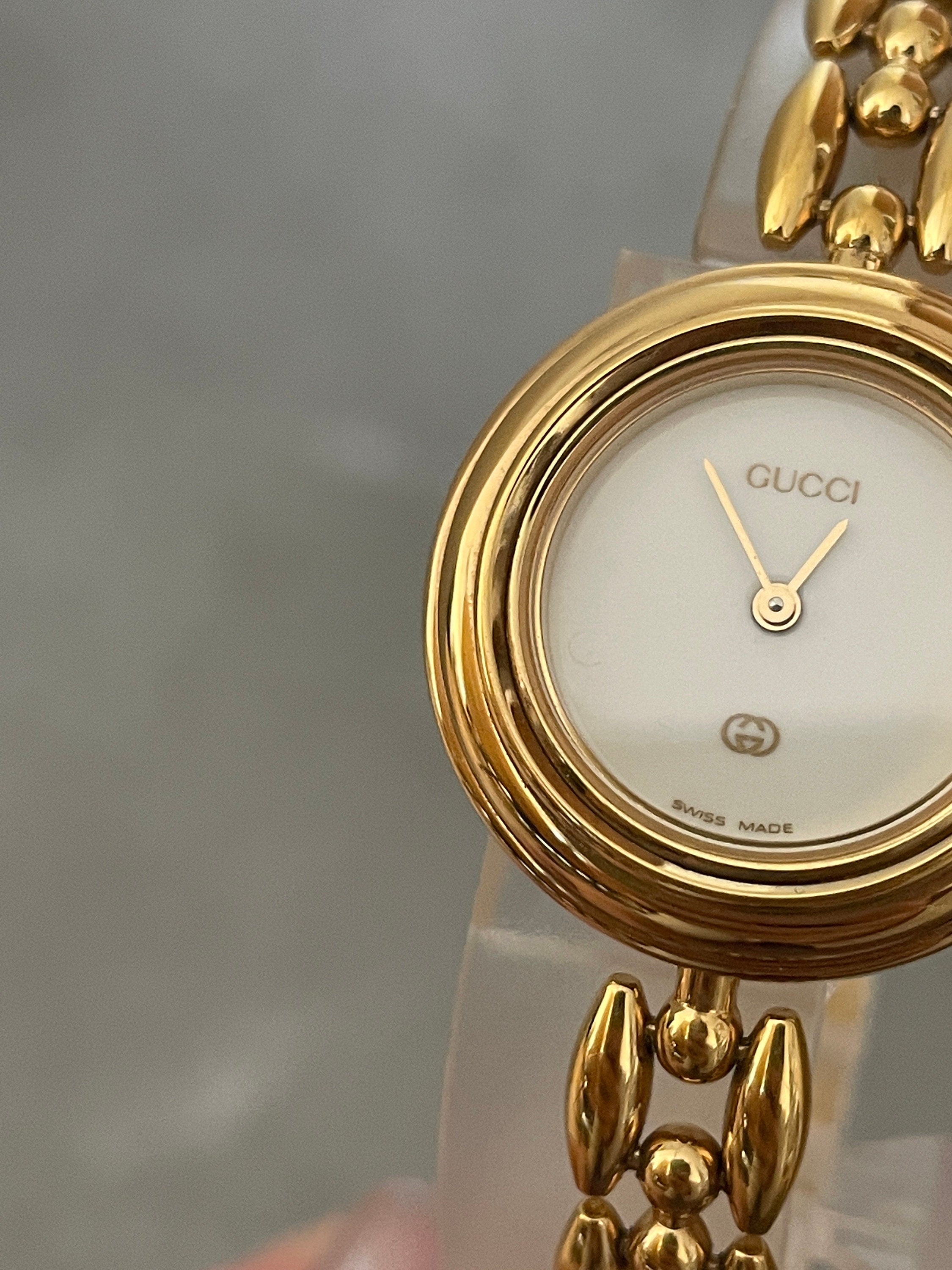 GUCCI Accessories Change Bezel 6 colors Bangle watch Wristwatch Gold