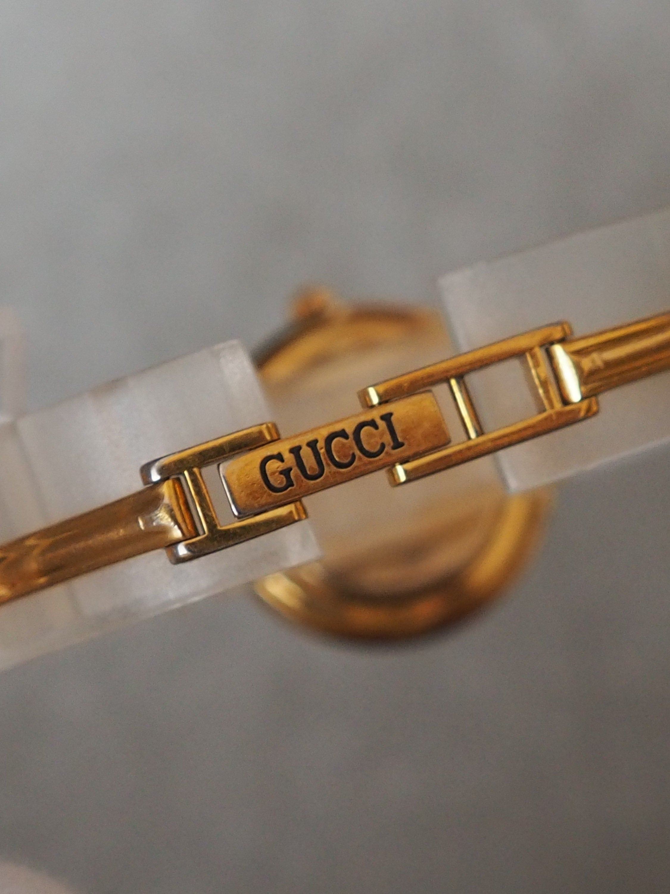 GUCCI Accessories Change Bezel 12 colors Bangle watch Wristwatch Gold