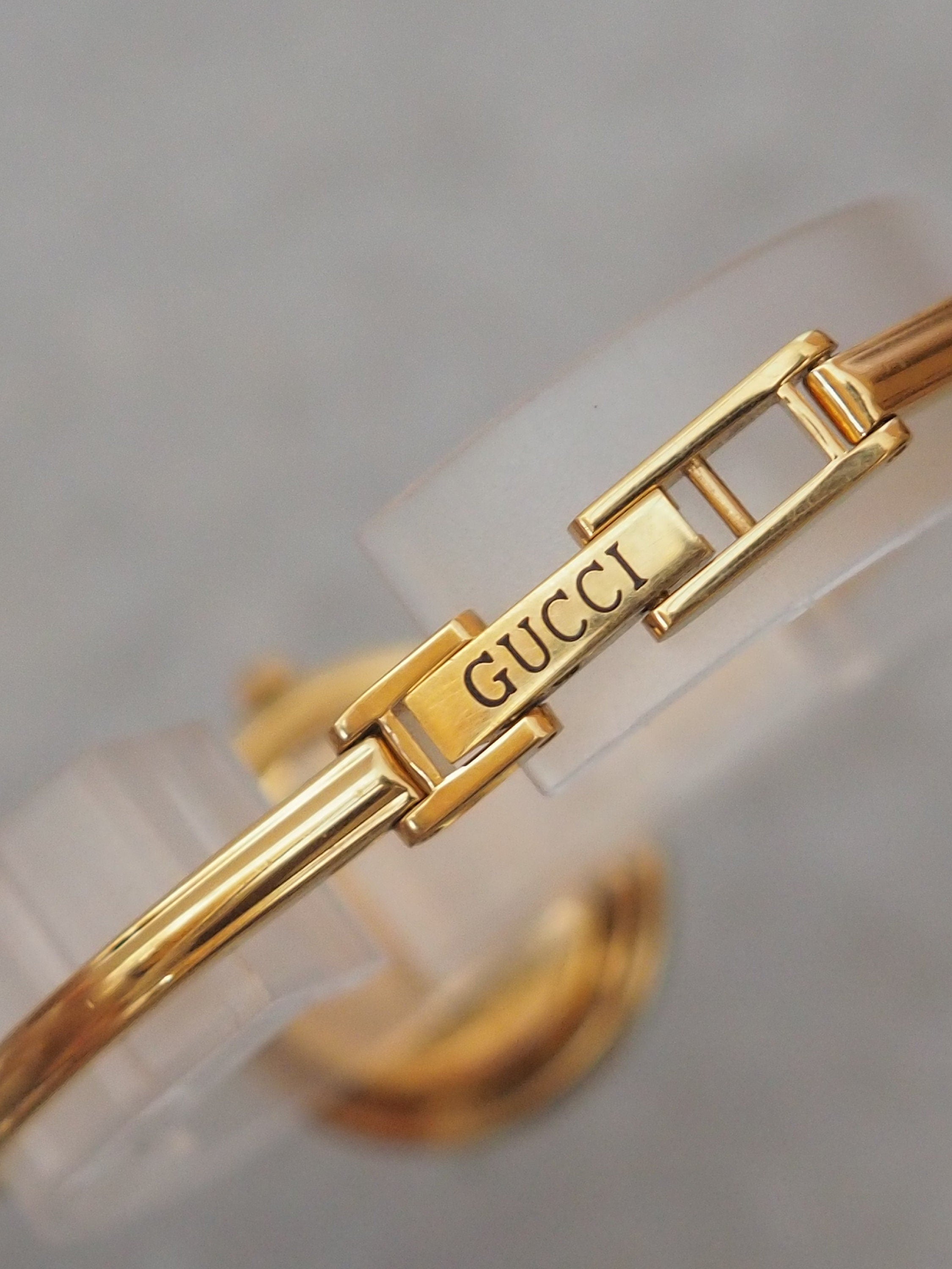 GUCCI Accessories Change Bezel 12 colors Bangle watch Wristwatch Gold