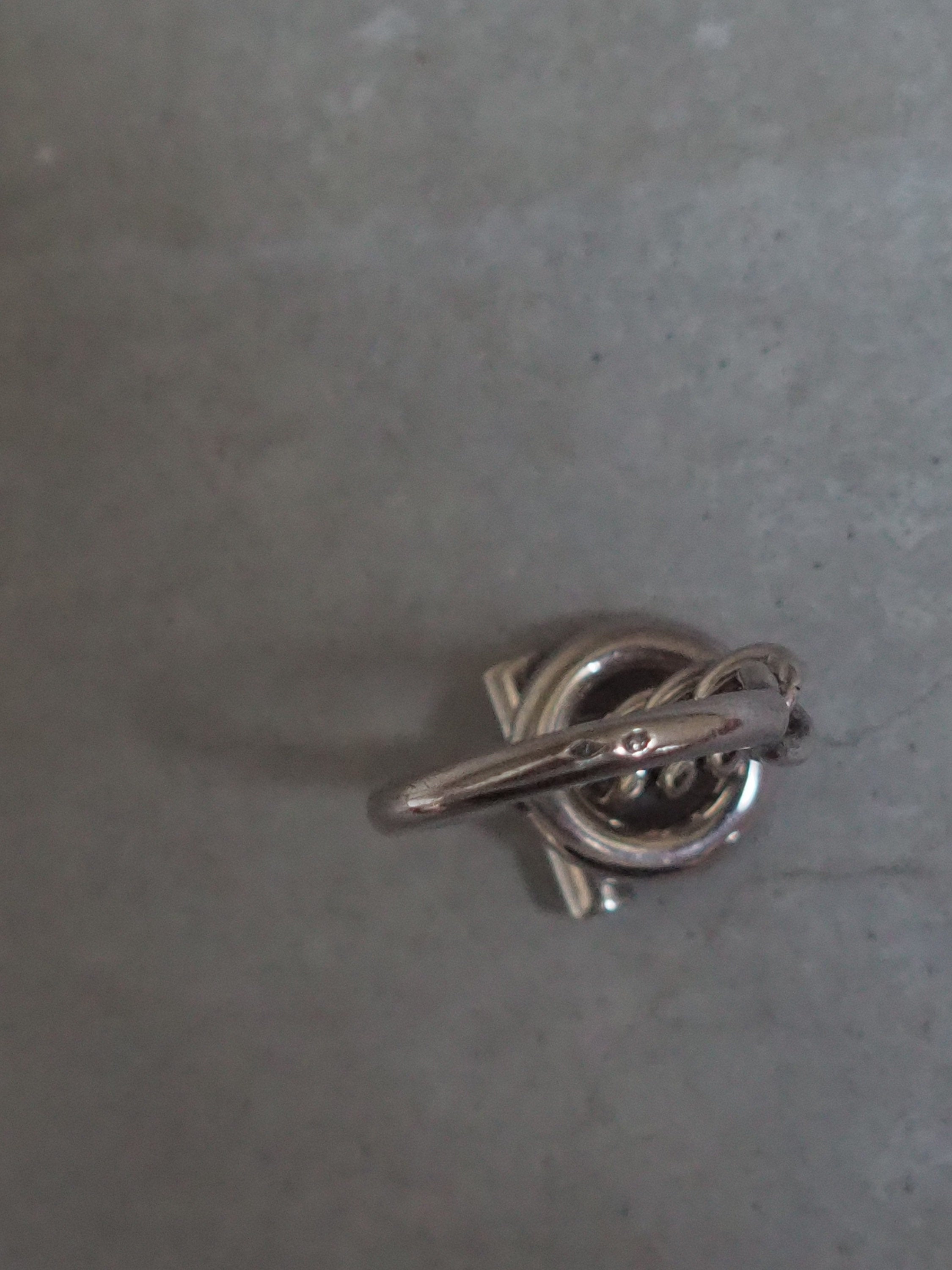 HERMES Croisette Ring SV 925 Silver size (US) 6.0 Vintage Authentic