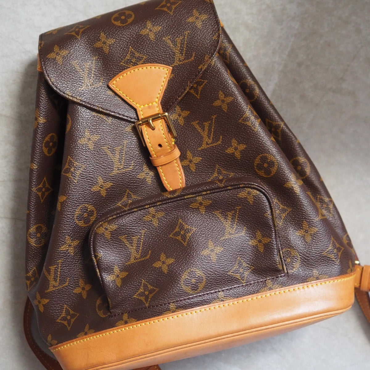 LOUIS VUITTON モノグラム モンスリ MM バックパック リュック ルイ 