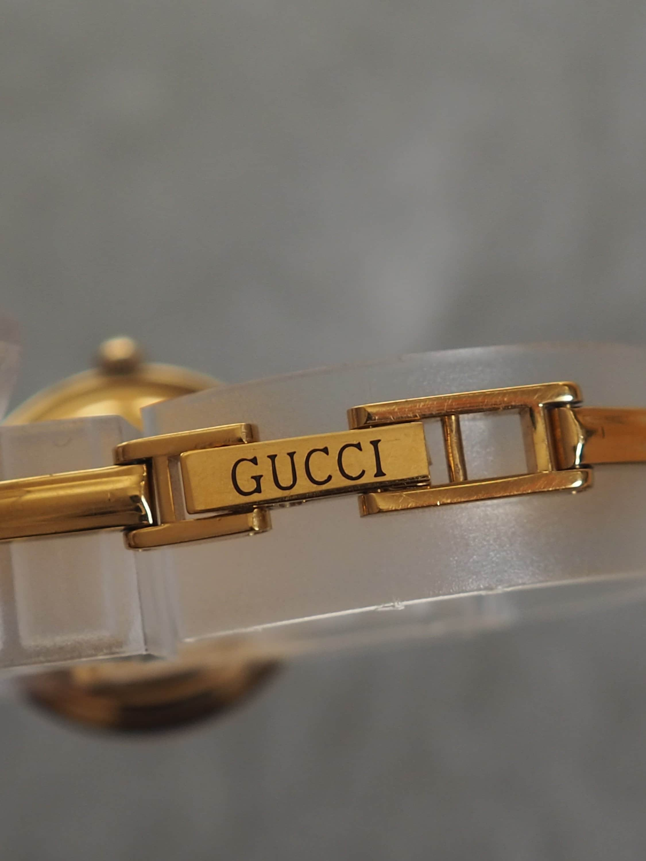 GUCCI Accessories Change Bezel 12 colors Bangle watch Wristwatch Gold