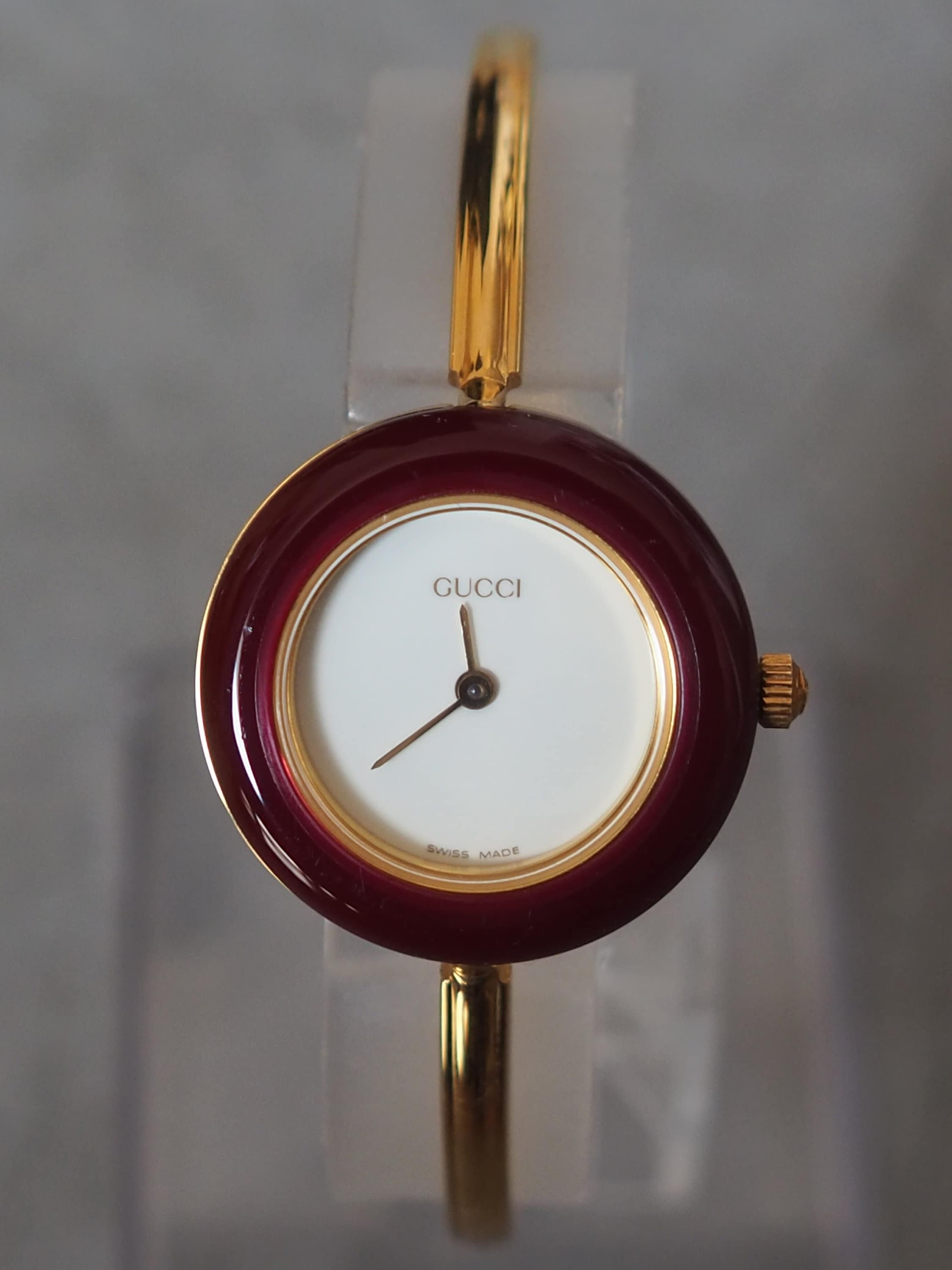 GUCCI Accessories Change Bezel 12 colors Bangle watch Wristwatch Gold