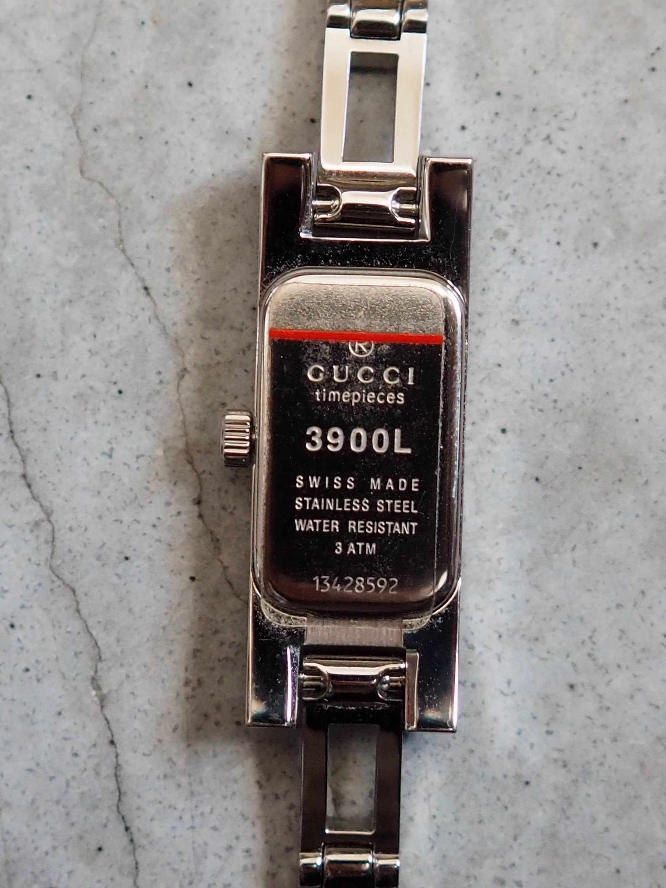 GUCCI GG Watch Wristwatch Silver Stainless steel Vintage Authentic