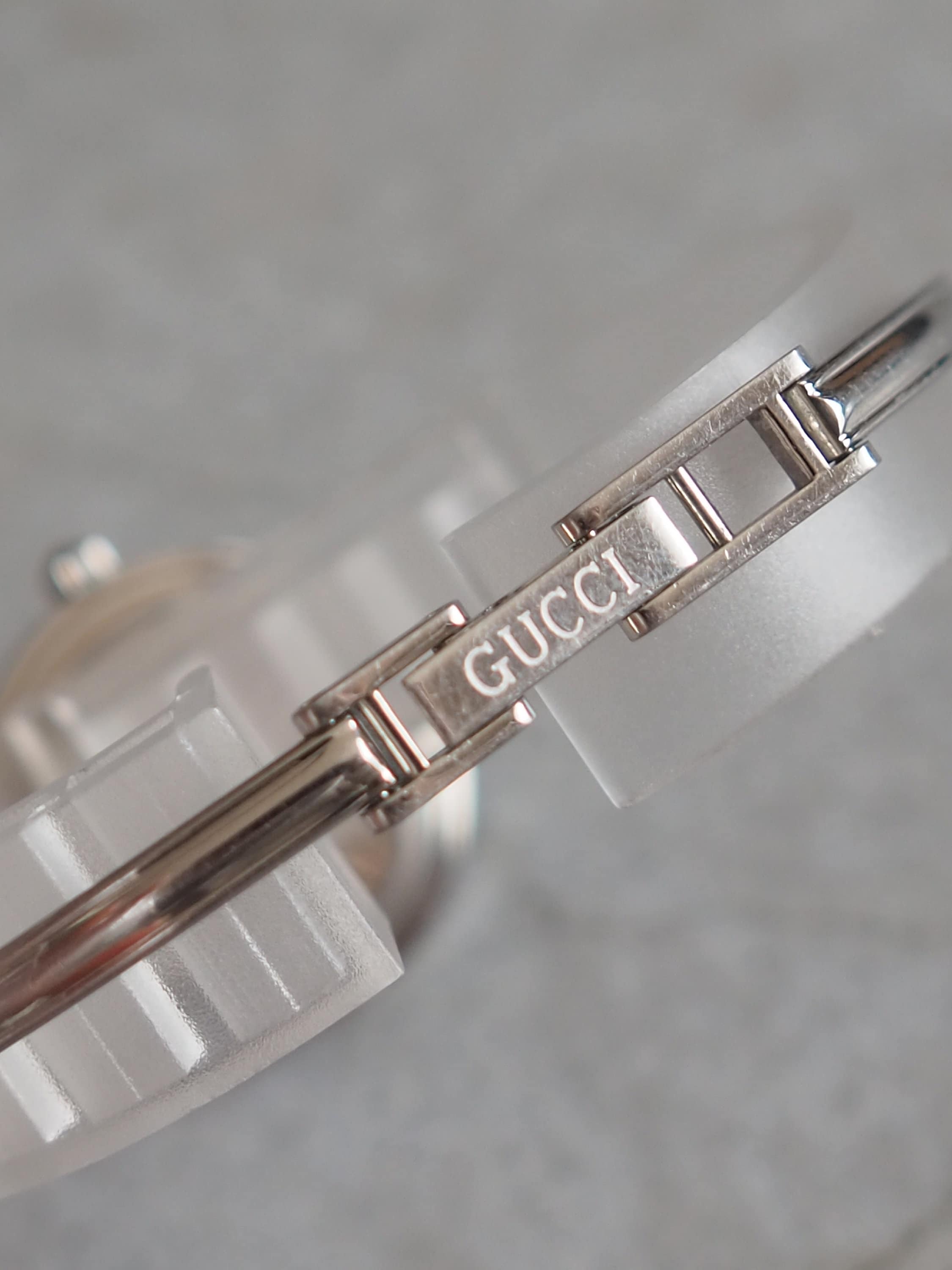 GUCCI Accessories Change Bezel 9 colors Bangle watch Wristwatch Silver